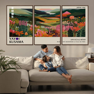 Yayoi Kusama Japan 1986 Wall Art Canvas Print – Vibrant