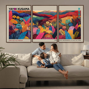 Yayoi Kusama Wall Art Canvas Print, Abstract Art, Large