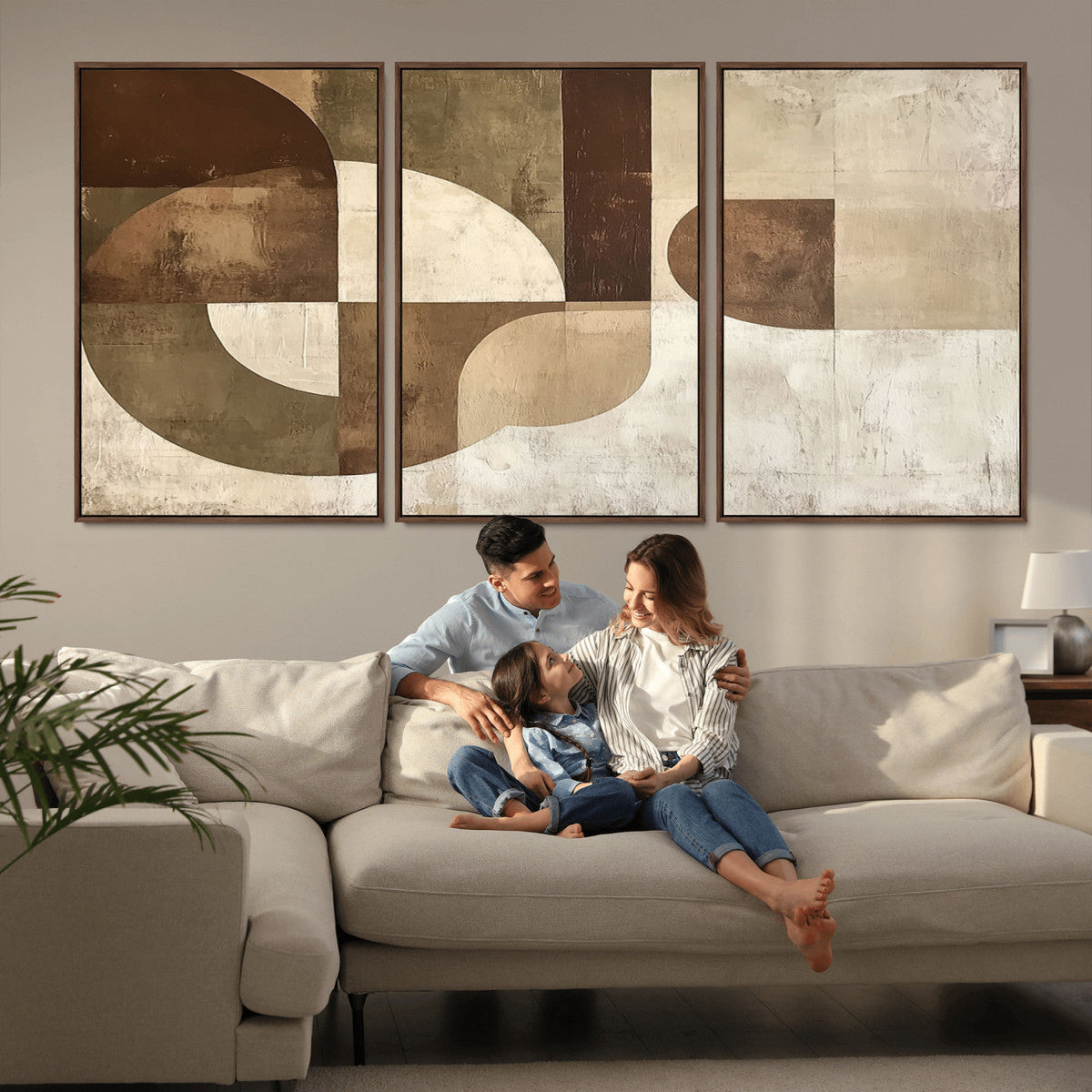 Wabi Sabi Geometric Wall Art | Abstract Modern Minimalist