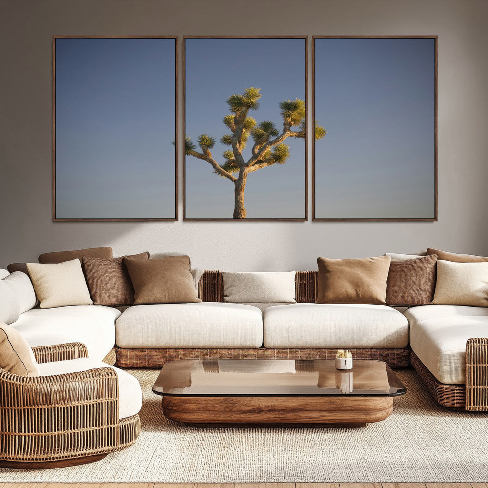Joshua Tree Wall Art Canvas Print – Framed Southwestern