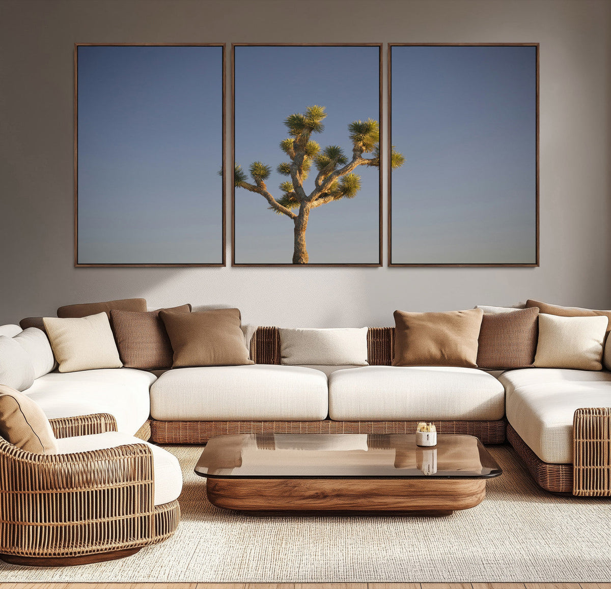 Joshua Tree Wall Art Canvas Print – Framed Southwestern