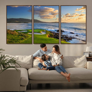 Pebble Beach Golf Links Wall Art Canvas Print – Iconic
