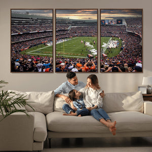 Chicago Bears Soldiers Field Wall Art Canvas Print – Framed