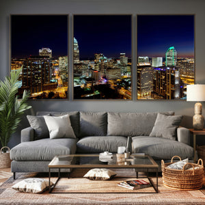 Atlanta Skyline Wall Art Canvas Print – Modern Cityscape