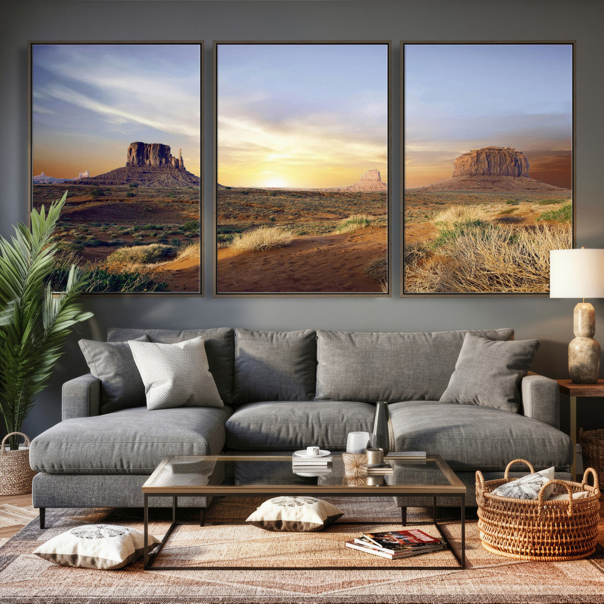 Monument Valley Desert Wall Art Canvas Print, Southwest