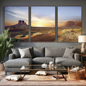 Monument Valley Desert Wall Art Canvas Print, Southwest