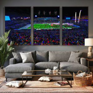 Ole Miss Rebels Vaught Hemingway Stadium Wall Art Canvas