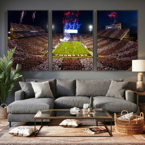 Oklahoma Memorial Stadium Wall Art Canvas Print – Oklahoma