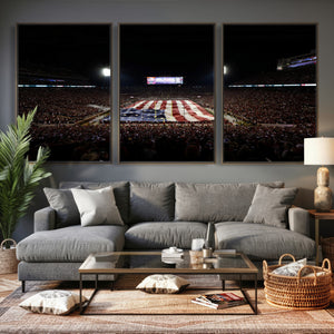 Oklahoma Memorial Stadium Wall Art Canvas Print – Oklahoma