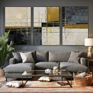 Geometric Abstract Wall Art Canvas Print