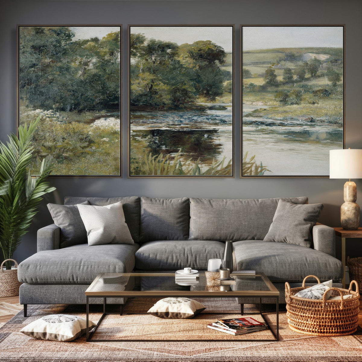 Streamside by Edward Mitchell Bannister Wall Art Canvas