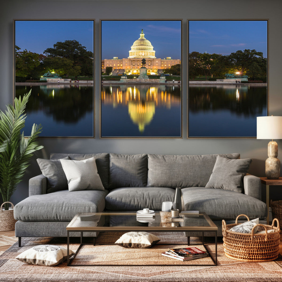 US Capitol Building Wall Art Canvas Print – Washington DC