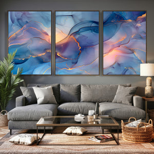 Colorful Abstract Canvas Wall Art Print, Vibrant Popup Color Art Print