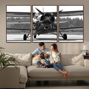 Wall Art Old War Plane Canvas Print