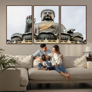 Buddha Statue Wall Art Canvas Print