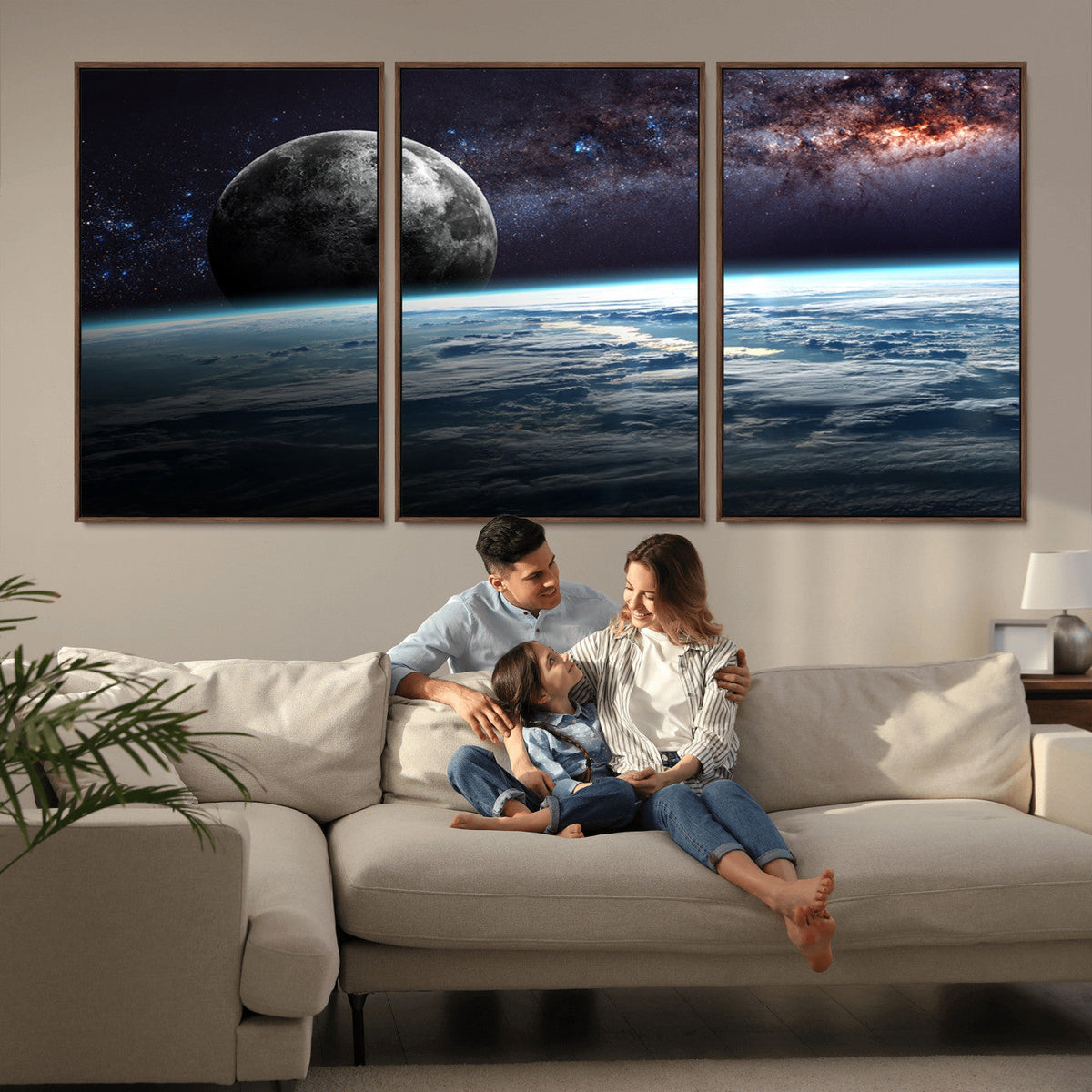 Space and Planet Canvas Print