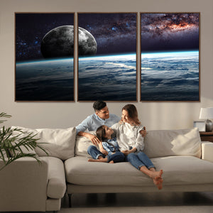 Space and Planet Canvas Print