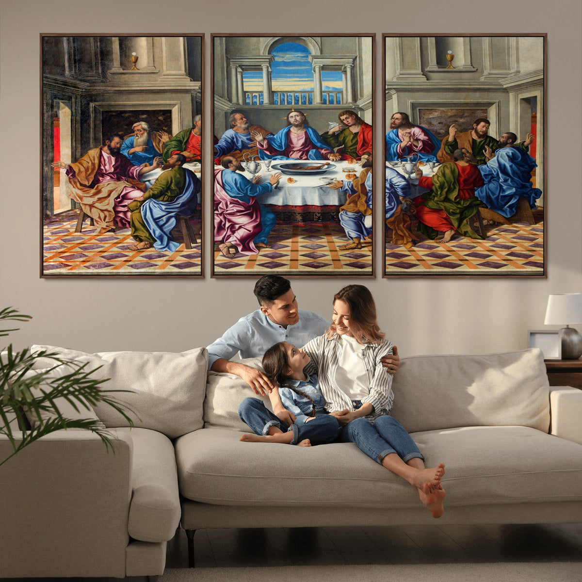 The Last Supper Multi Panel Canvas Wall Art