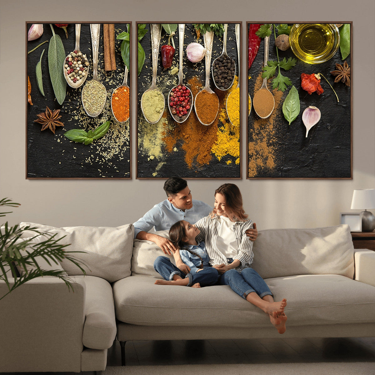 Kitchen Spice Wall Art Canvas Print