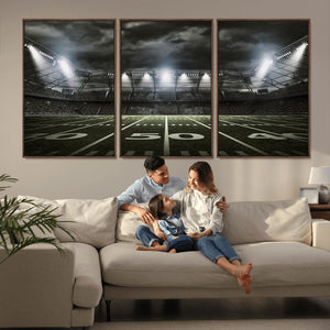 American Football Stadium Wall Art Canvas Print, Stadium