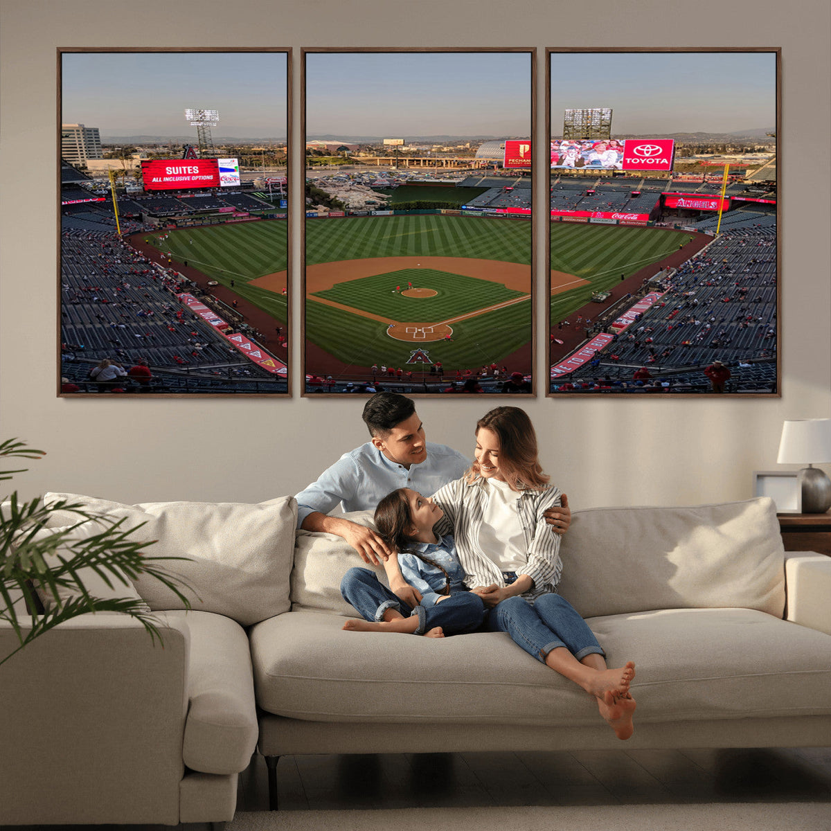 Los Angeles Angels Baseball Canvas Print - Anaheim Angel