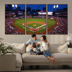 St. Louis Cardinals Baseball Team Print - Busch Stadium Wall