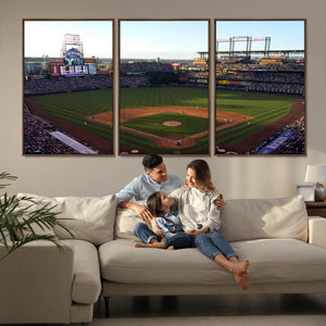 Colorado Rockies Coors Field Wall Art Canvas Print - MLB