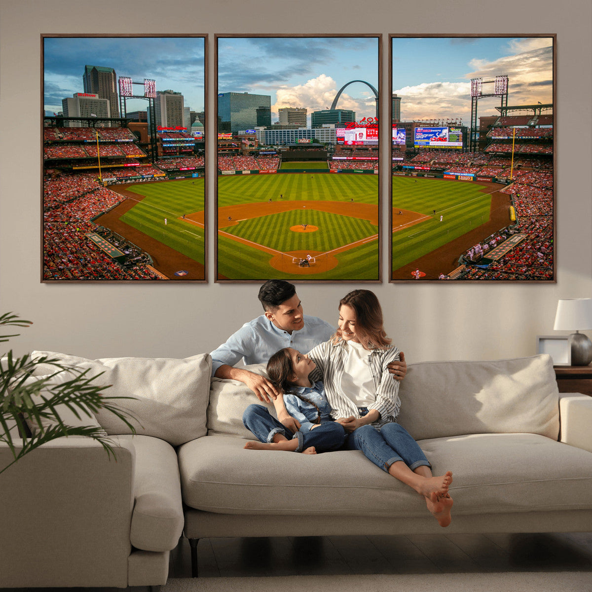 St. Louis Cardinals Baseball Team Print - Busch Stadium Wall