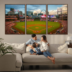 St. Louis Cardinals Baseball Team Print - Busch Stadium Wall