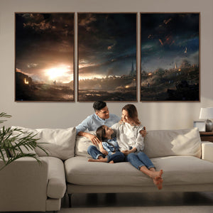 Avengers Planet Wall Art Canvas Print