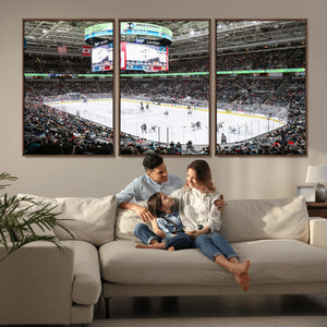 Sharks Arena Blackhawks Sharks Ice Hockey Stadium Wall Art