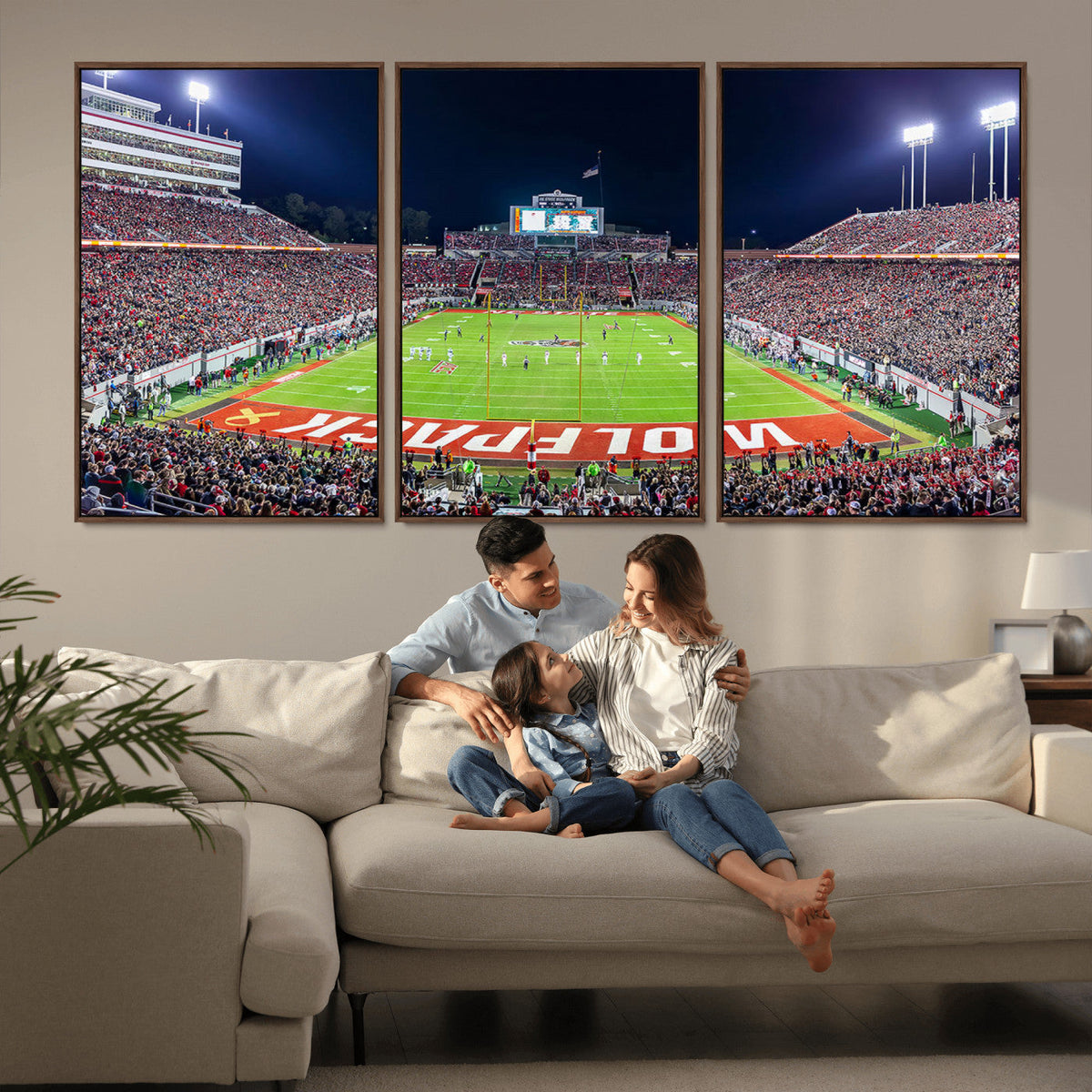 NC State Wolfpack Canvas Print - Raleigh Carter-Finley