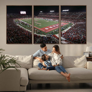 Houston Cougars Football Team Print - Houston TDECU Stadium
