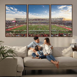 Framed Houston Cougars Football Team Print - Houston TDECU