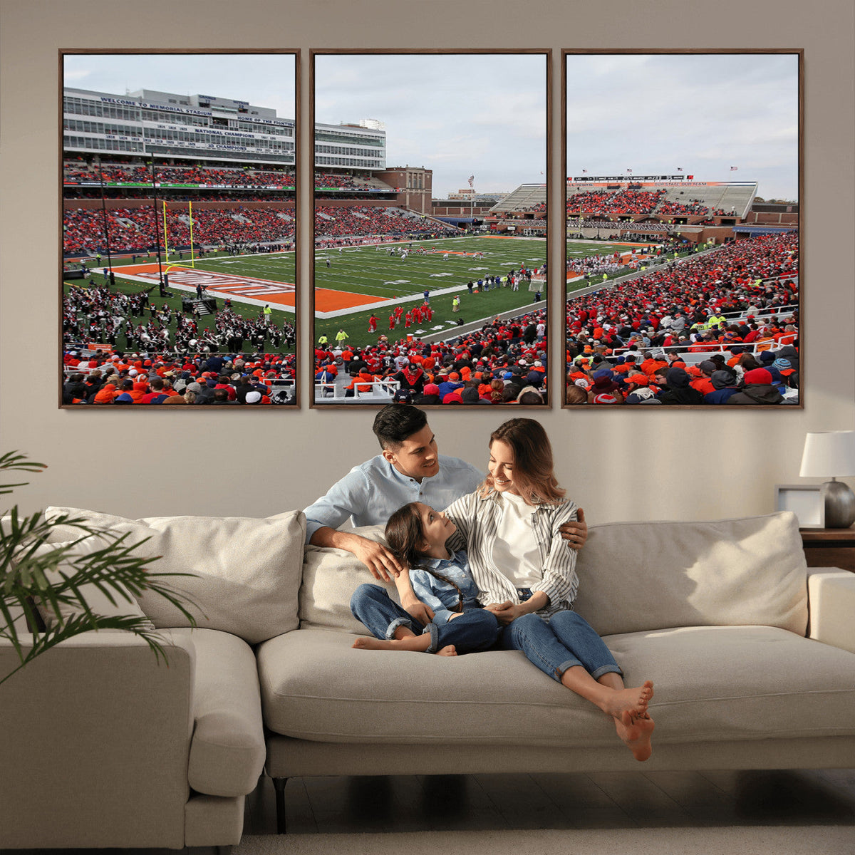 University of Illinois Fighting Illini Football Team Print -