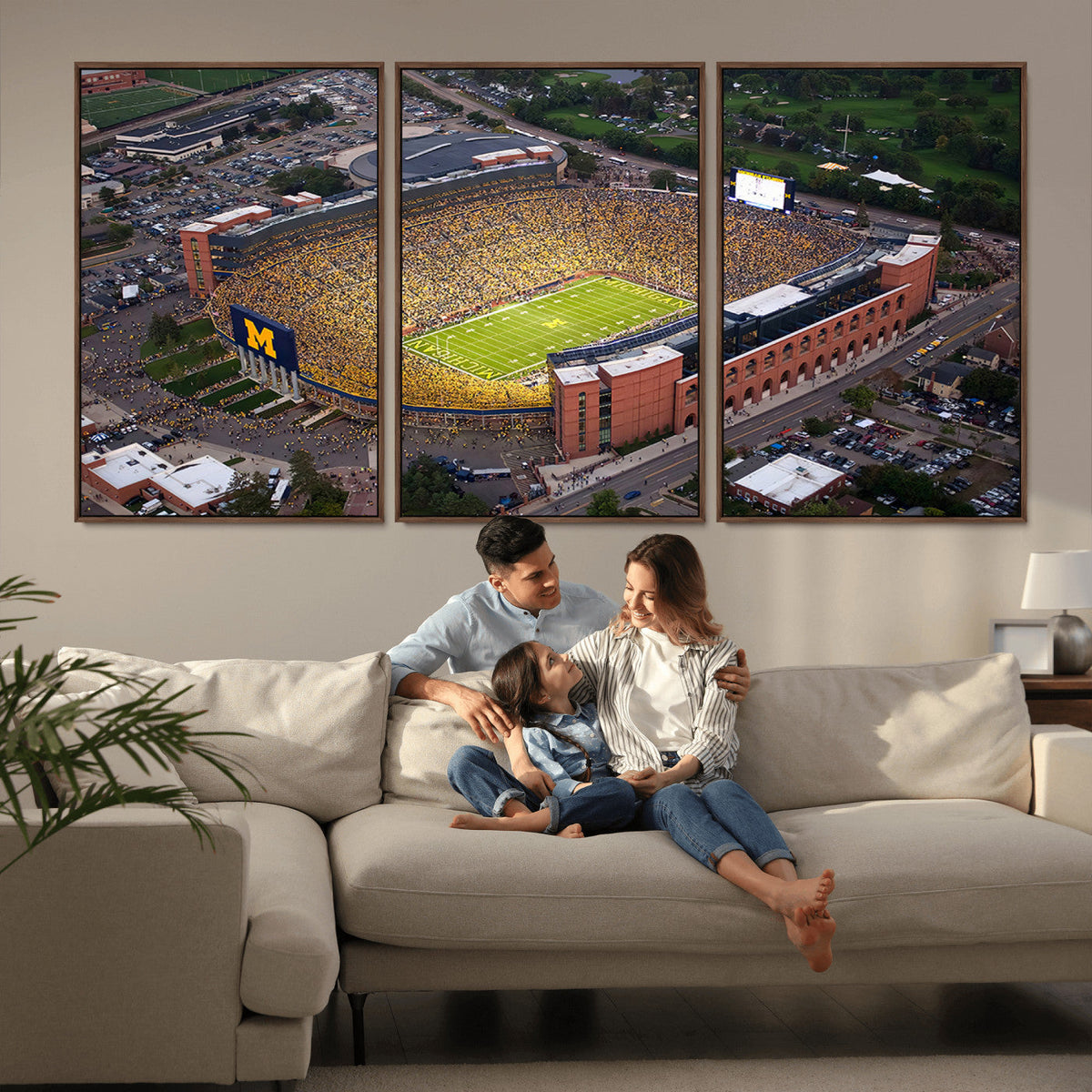 University of Michigan Wolverines Football Team Print - Ann