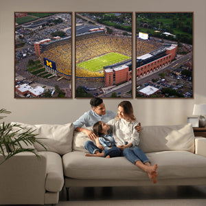 University of Michigan Wolverines Football Team Print - Ann