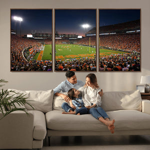 Clemson University Tigers Art Print, Football Team Print -