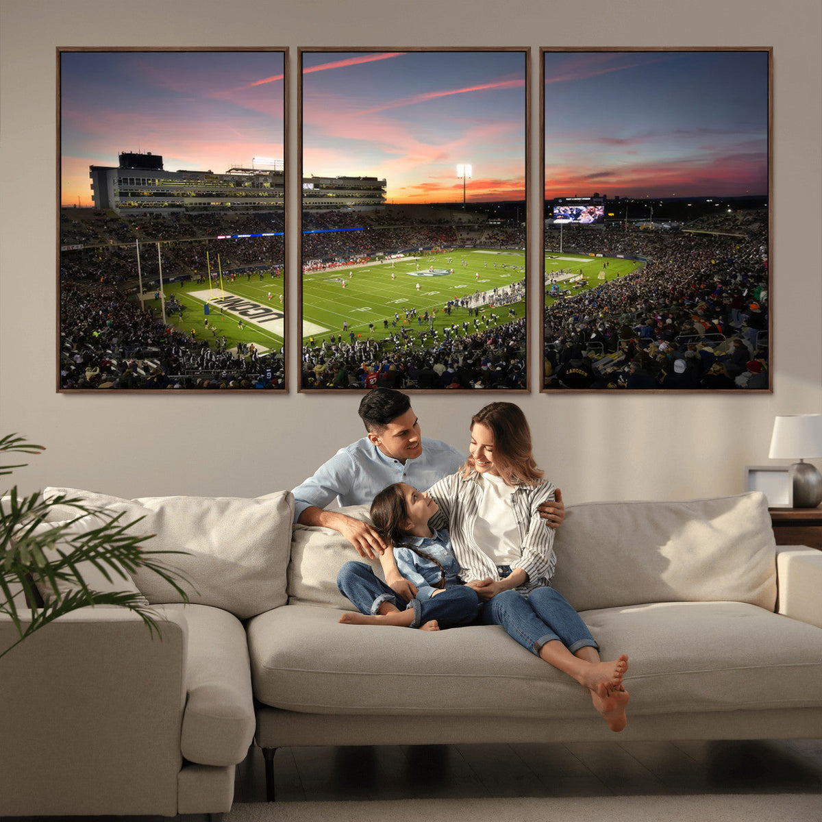 The University of Connecticut UCONN Huskies Football Team