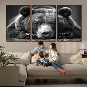 Resting Grizzly 399 Bear Canvas Print | Ready to Hang Wall