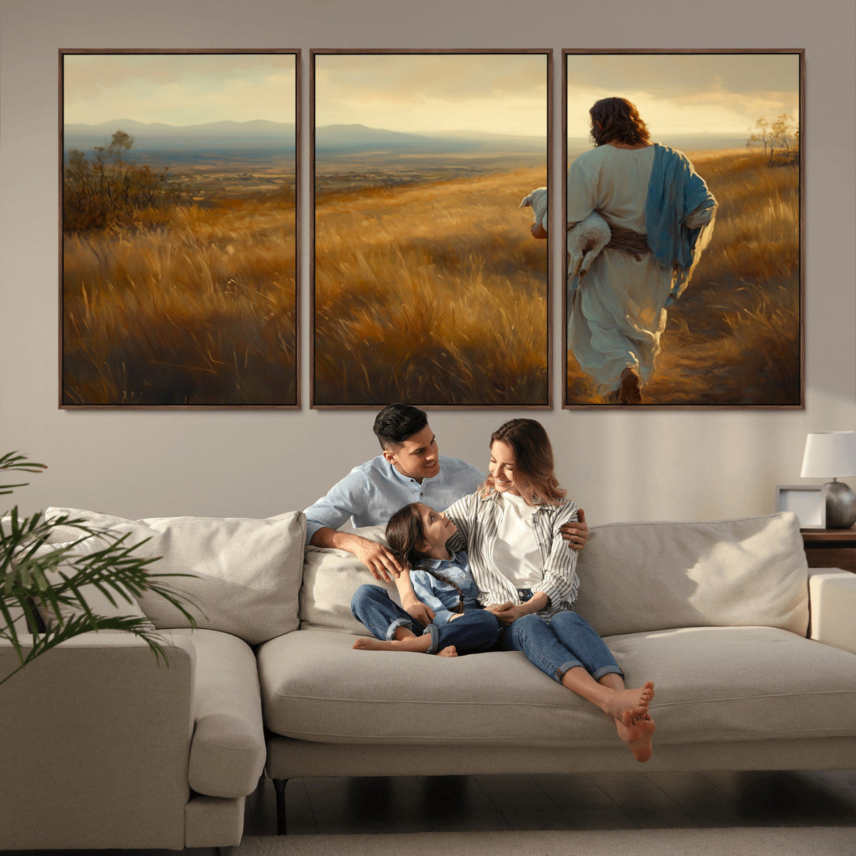 Jesus the Good Shepherd Wall Art Canvas Print -