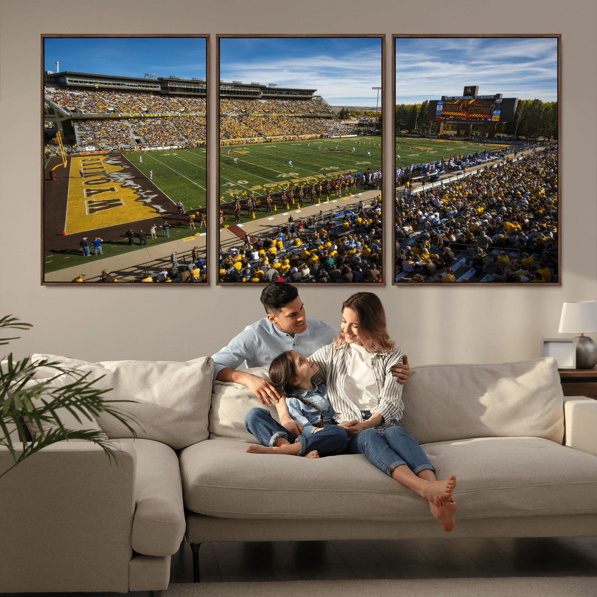 University of Wyoming Cowboys Football Team Print - Laramie
