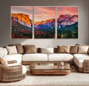 Yosemite Nal Park Wall Art Landscape Canvas Print El Capitan