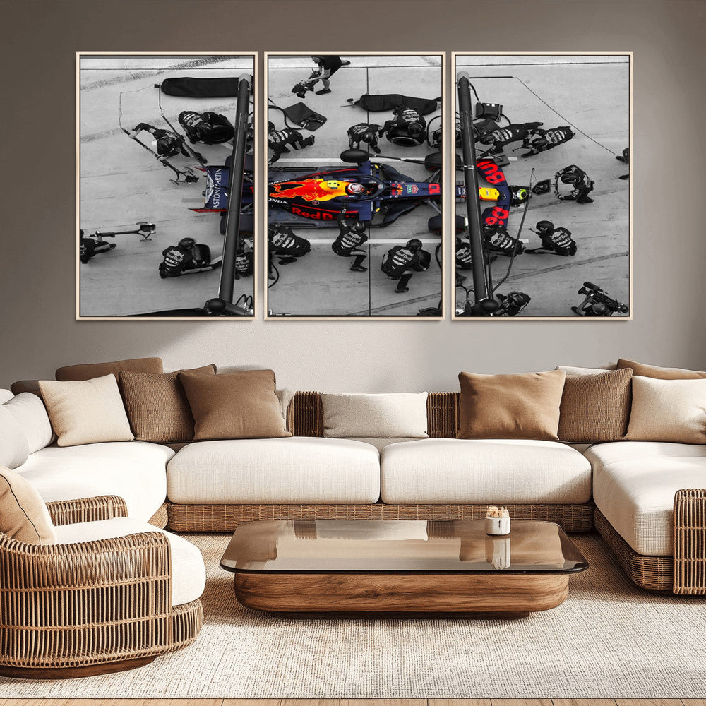 RedBull Formula 1 Canvas Wall Art Print