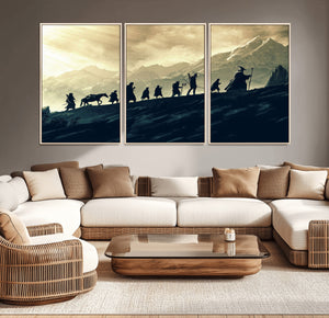 Fellowship Journey Wall Art – Fantasy Adventure Canvas Print