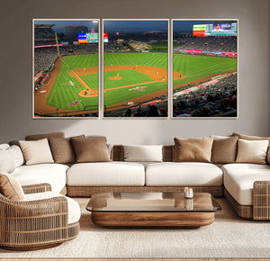 Angel Stadium Aerial Canvas Print – Los Angeles Angels