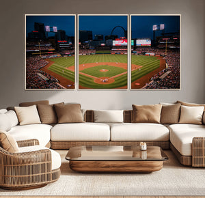St. Louis Cardinals Baseball Team Print - Busch Stadium Wall
