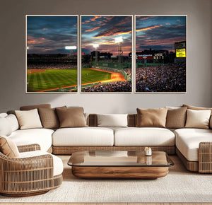 Fenway Park Wall Art Canvas Print | Large Baseball Stadium