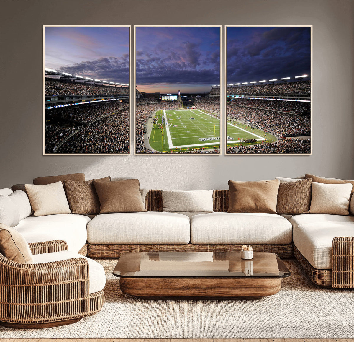 New England Patriots Football Team Print - Foxborough