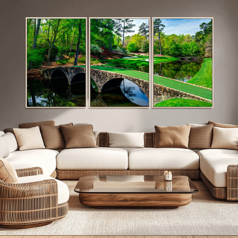 Augusta National Golf Club Wall Art - Panoramic Bridge &